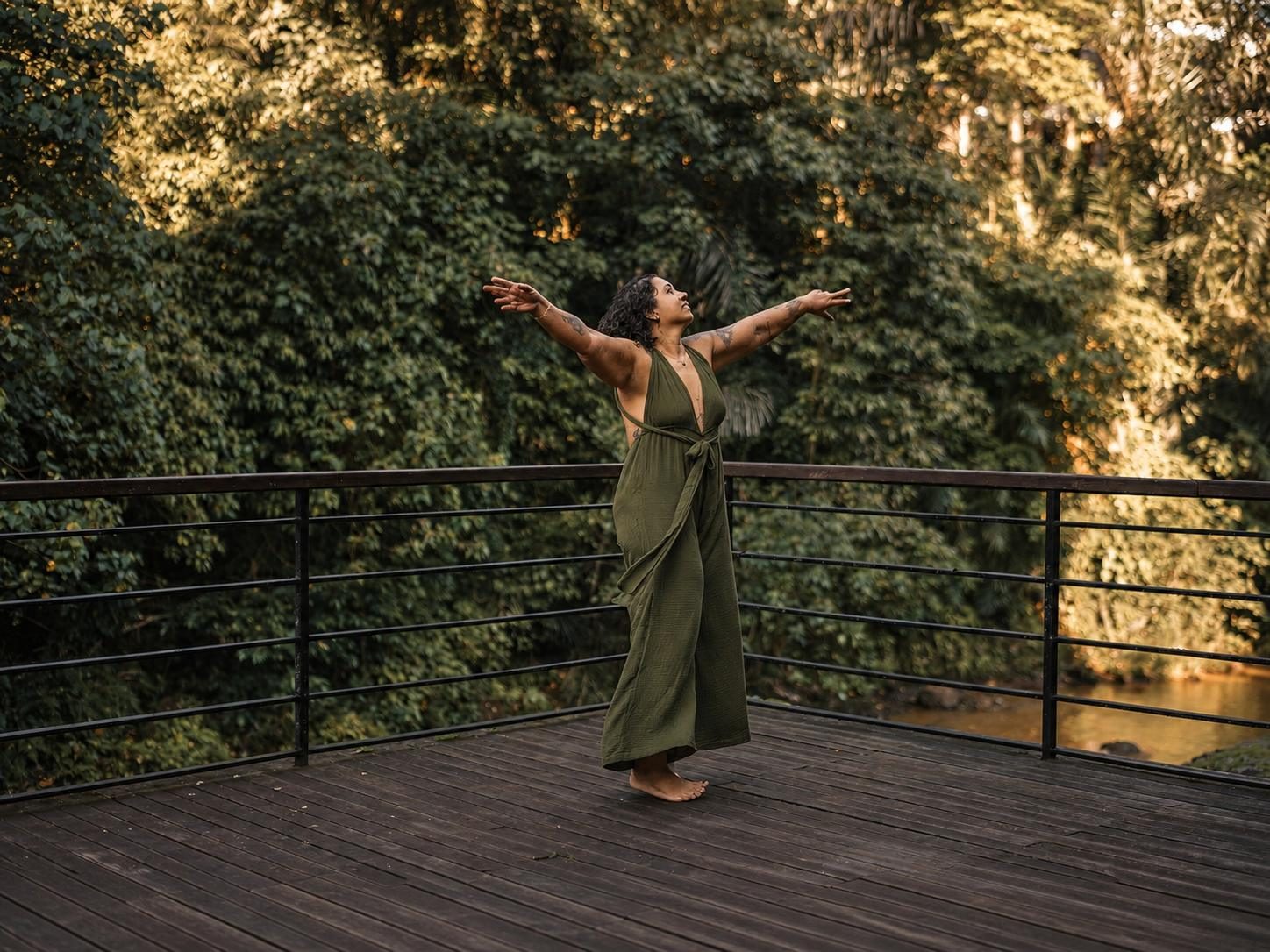Natasha Kisten, arms wide open, living stronger and fuller in midlife